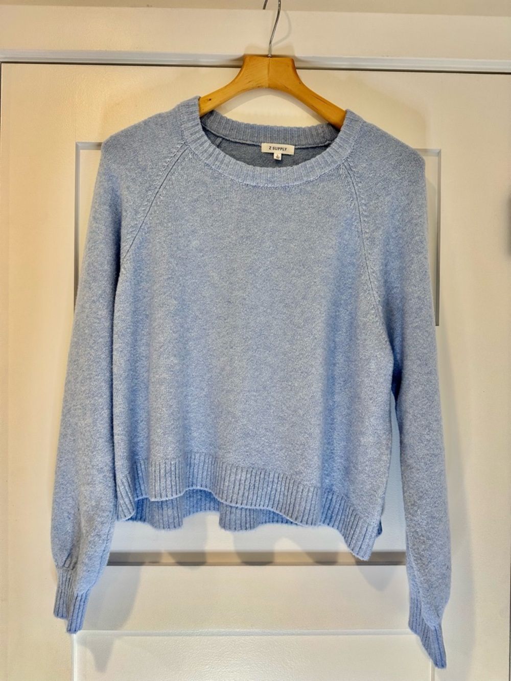 Z Supply Pastel Blue Crewneck Sweater